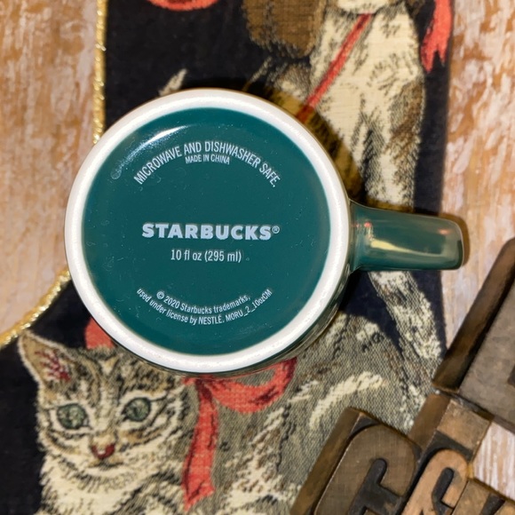 🆕☕️🧜‍♀️STARBUCKS 10oz. 2020 Coffee Mug in Hunter Green. - Picture 3 of 8